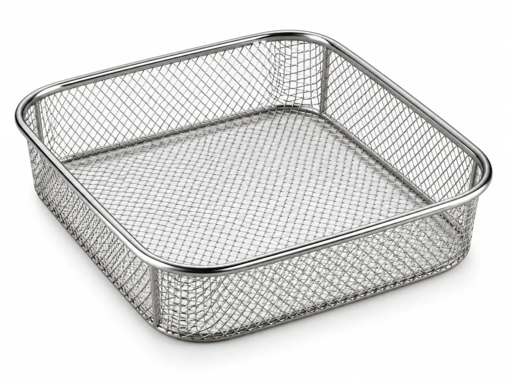 Air Fryer Basket Mesh Insert — FDA 21 CFR / EU 1935/2004 food contact