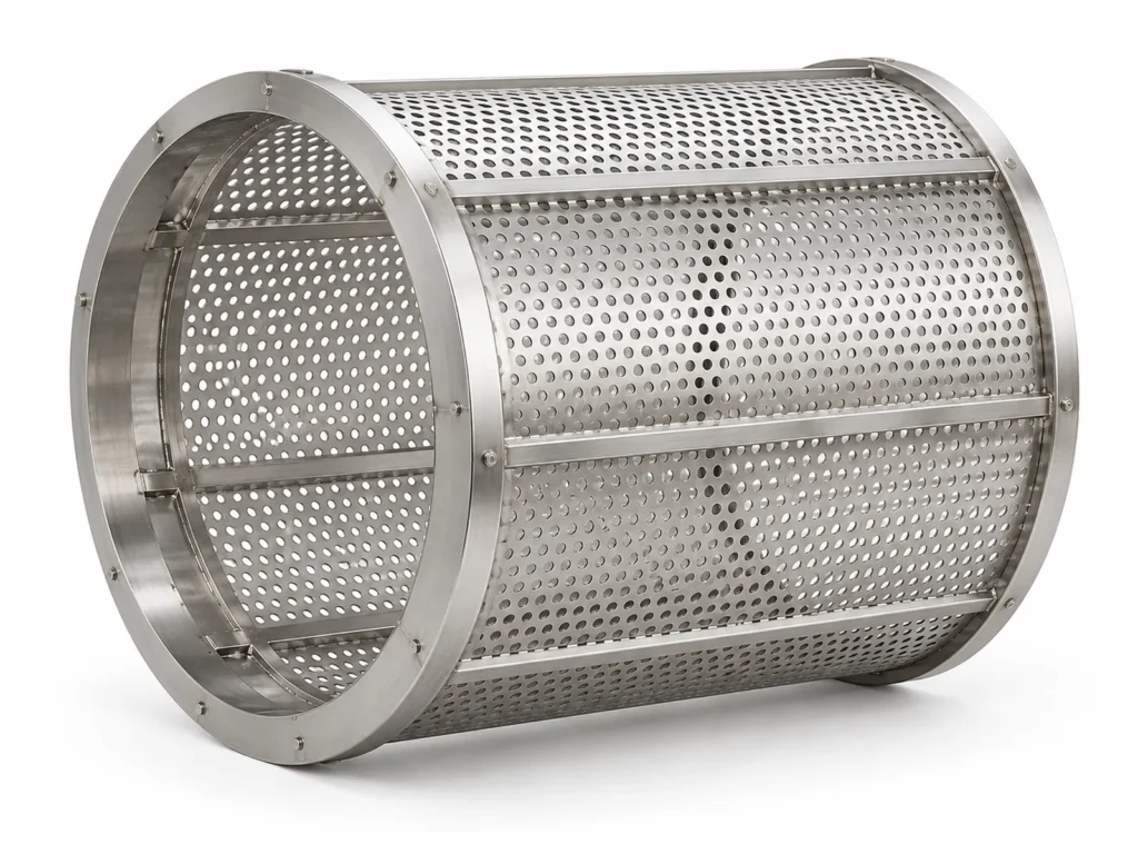 Vegetable Washer Perforated Drum Screen